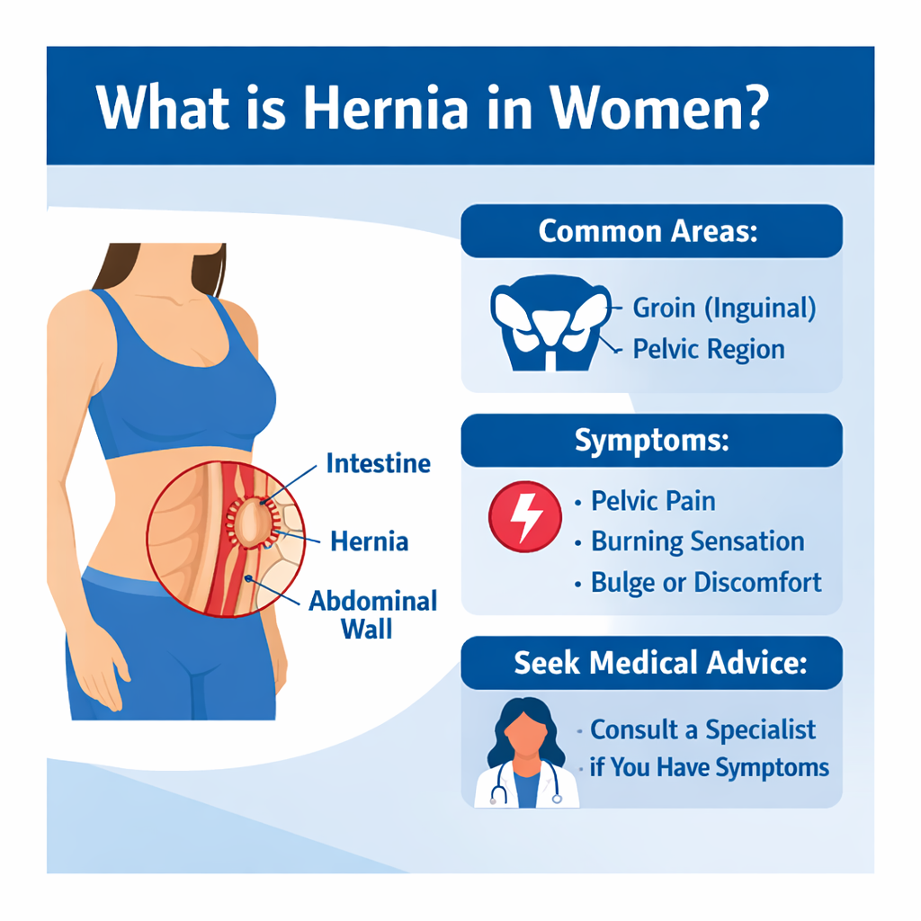 what is hernia in women
