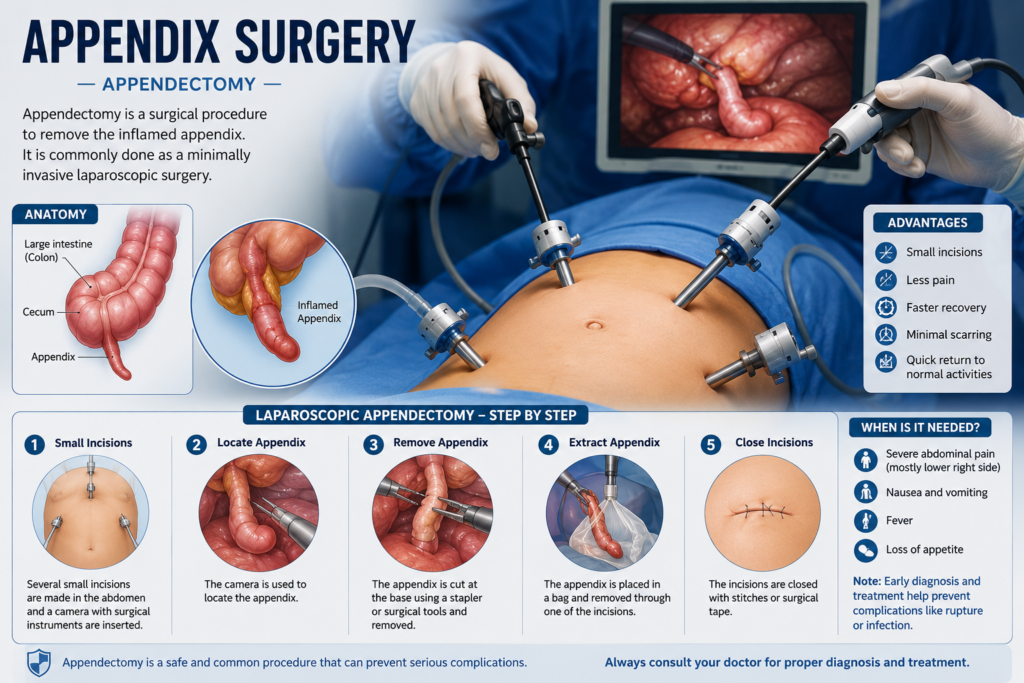 appendix surgery dr nikolas